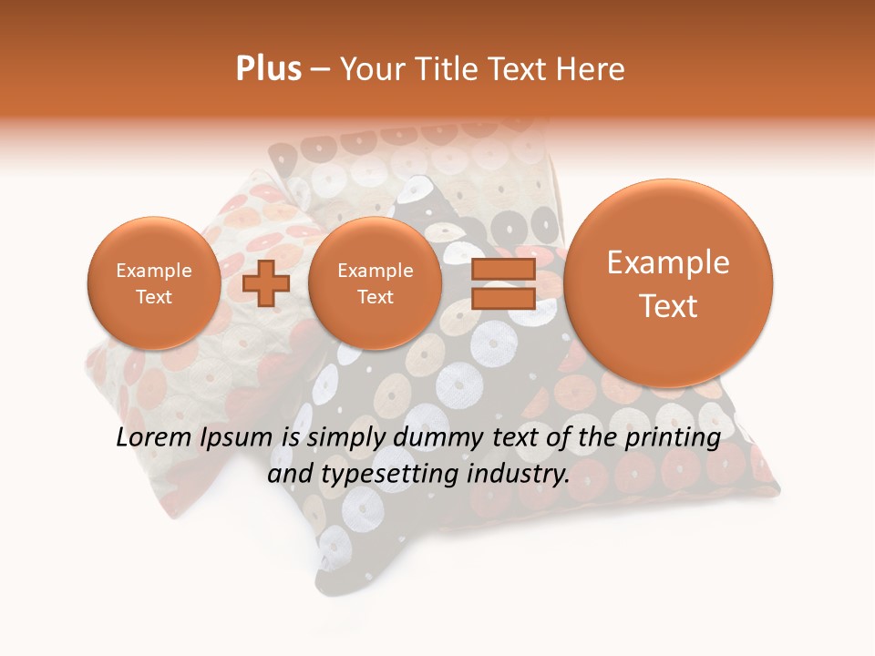 Textile Decorative Black PowerPoint Template