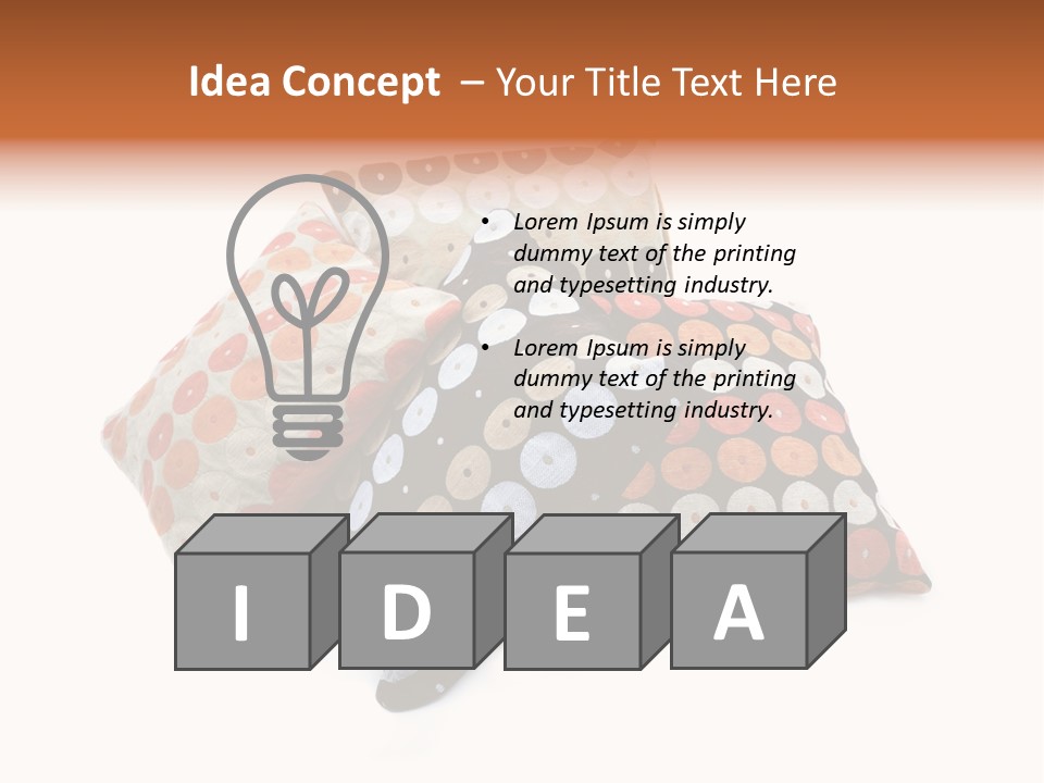 Textile Decorative Black PowerPoint Template