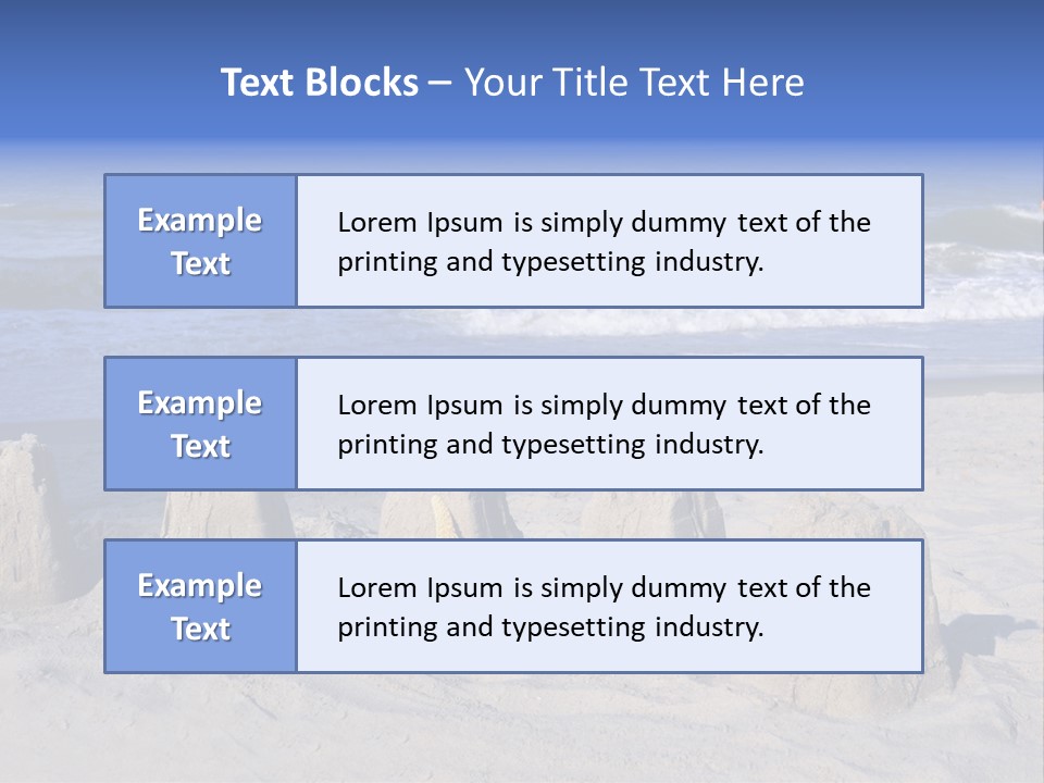 Tourism Resort Sunshine PowerPoint Template