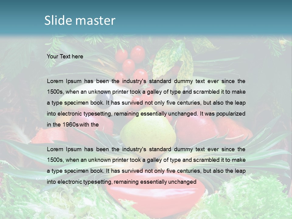 Pomegranate Healthy Natural PowerPoint Template