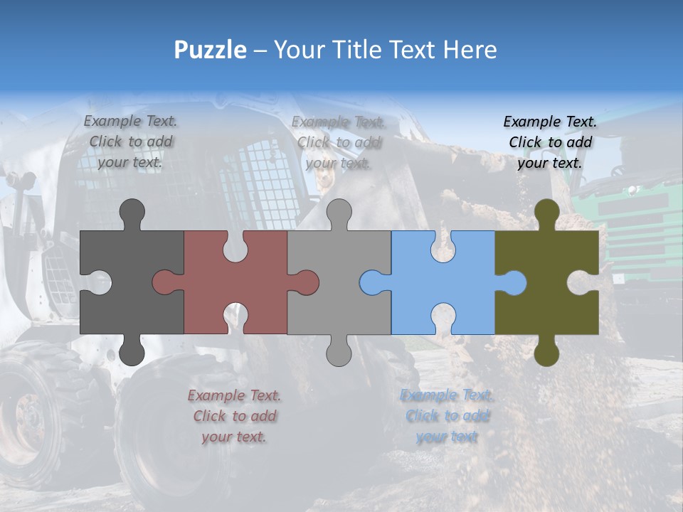 Bobcat Loader Construction PowerPoint Template