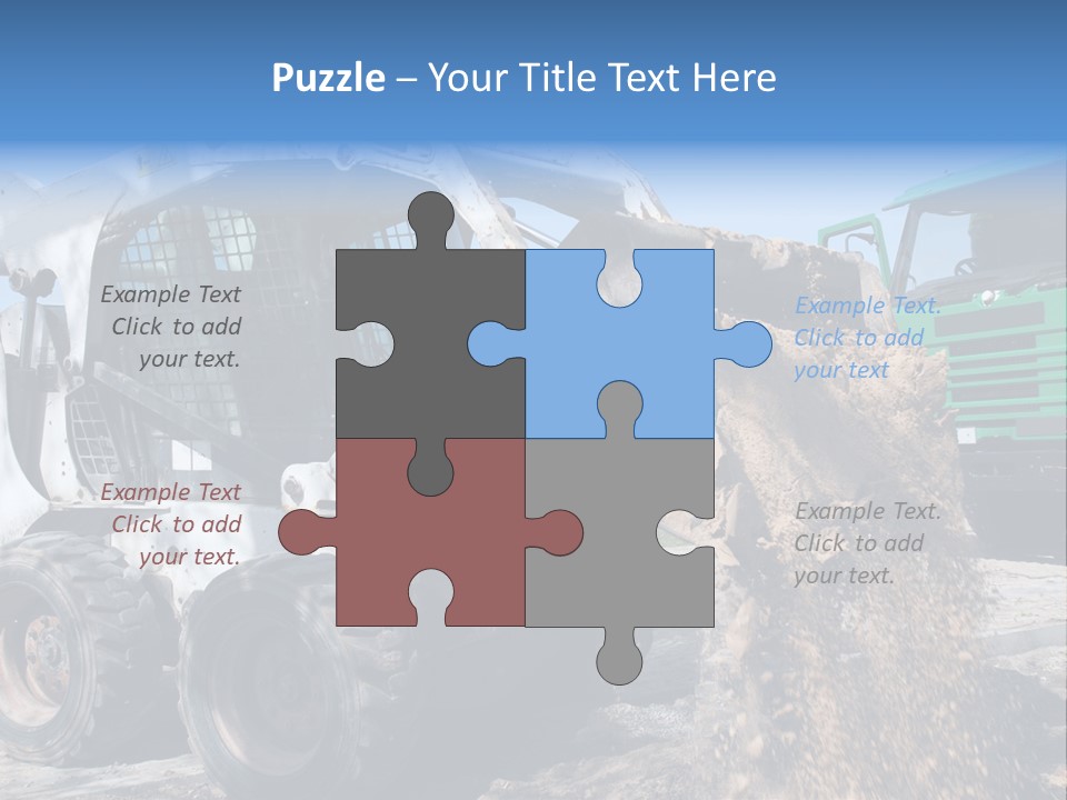 Bobcat Loader Construction PowerPoint Template