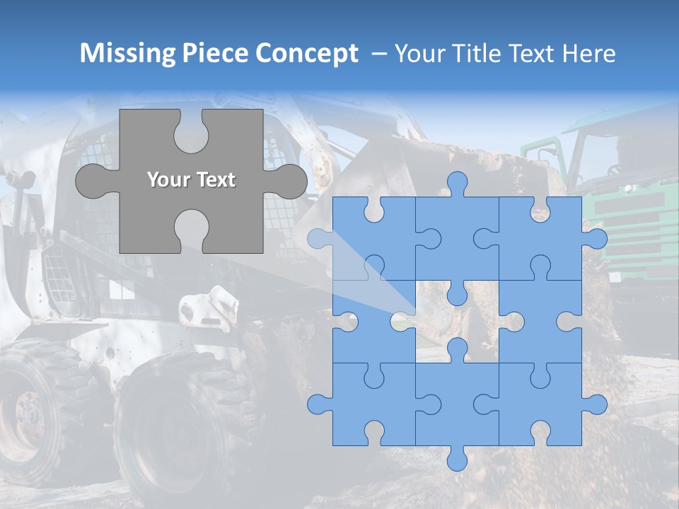 Bobcat Loader Construction PowerPoint Template