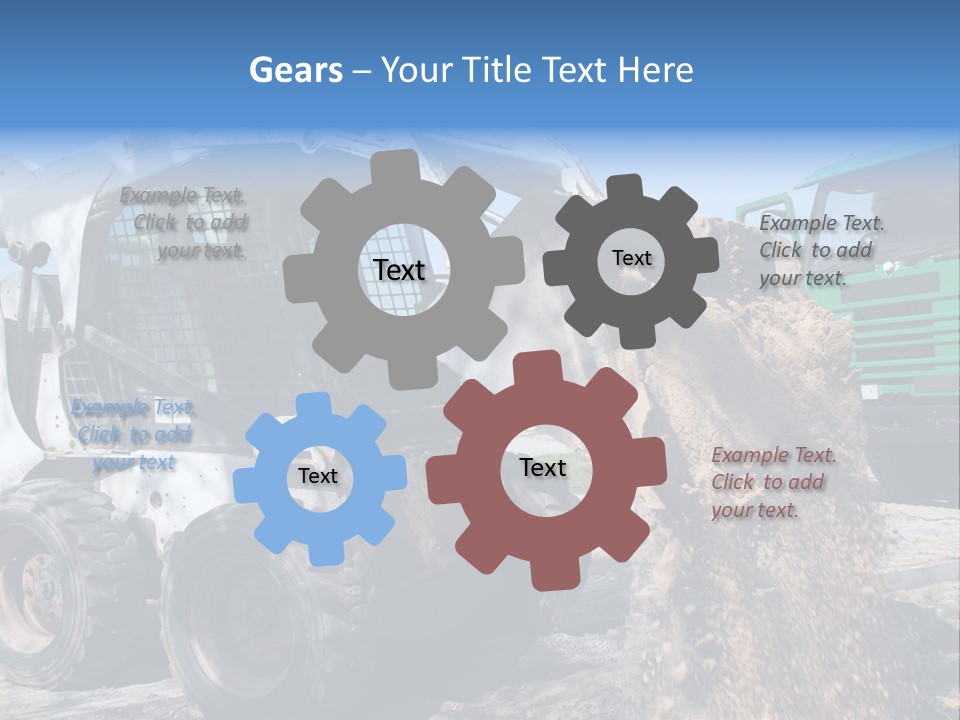 Bobcat Loader Construction PowerPoint Template