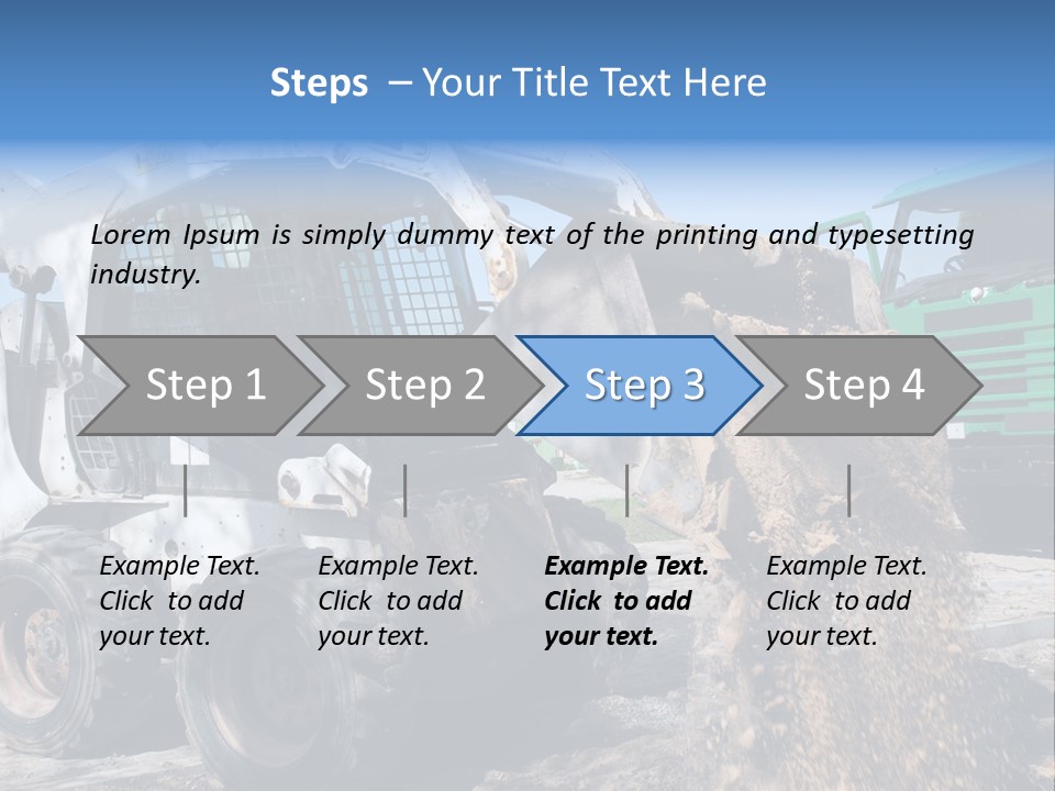 Bobcat Loader Construction PowerPoint Template