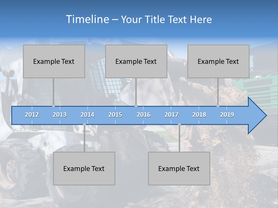 Bobcat Loader Construction PowerPoint Template