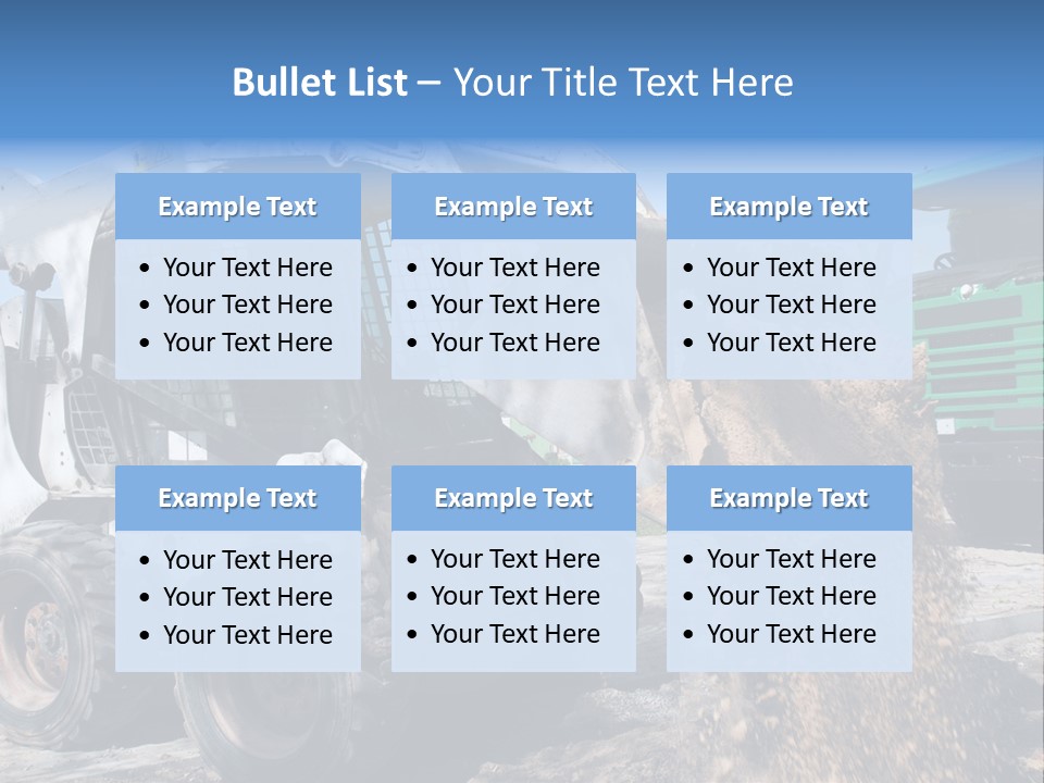 Bobcat Loader Construction PowerPoint Template