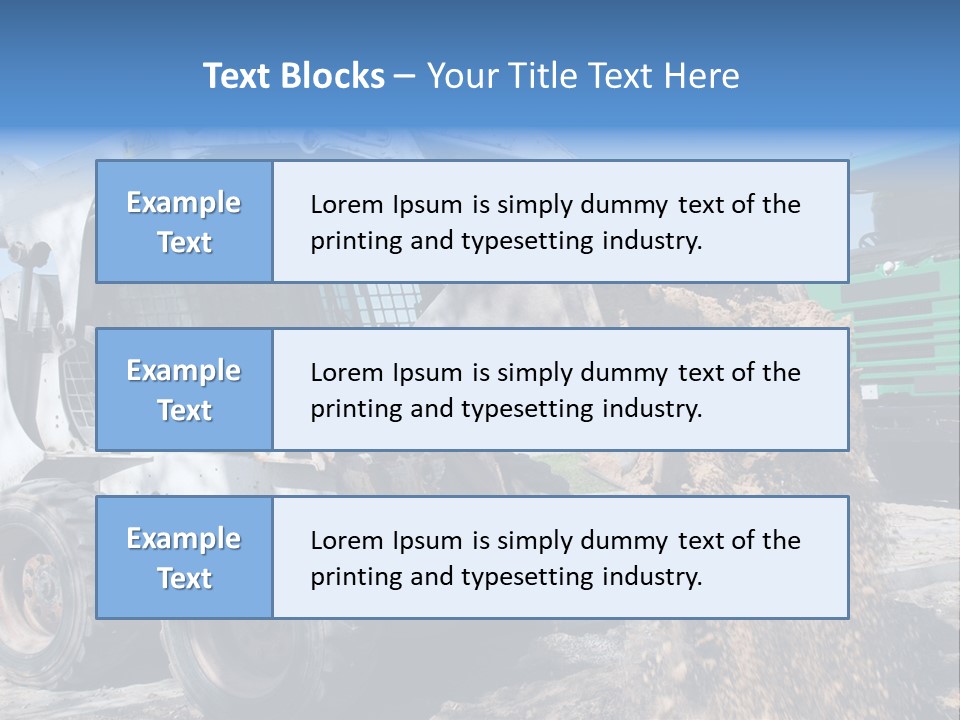 Bobcat Loader Construction PowerPoint Template