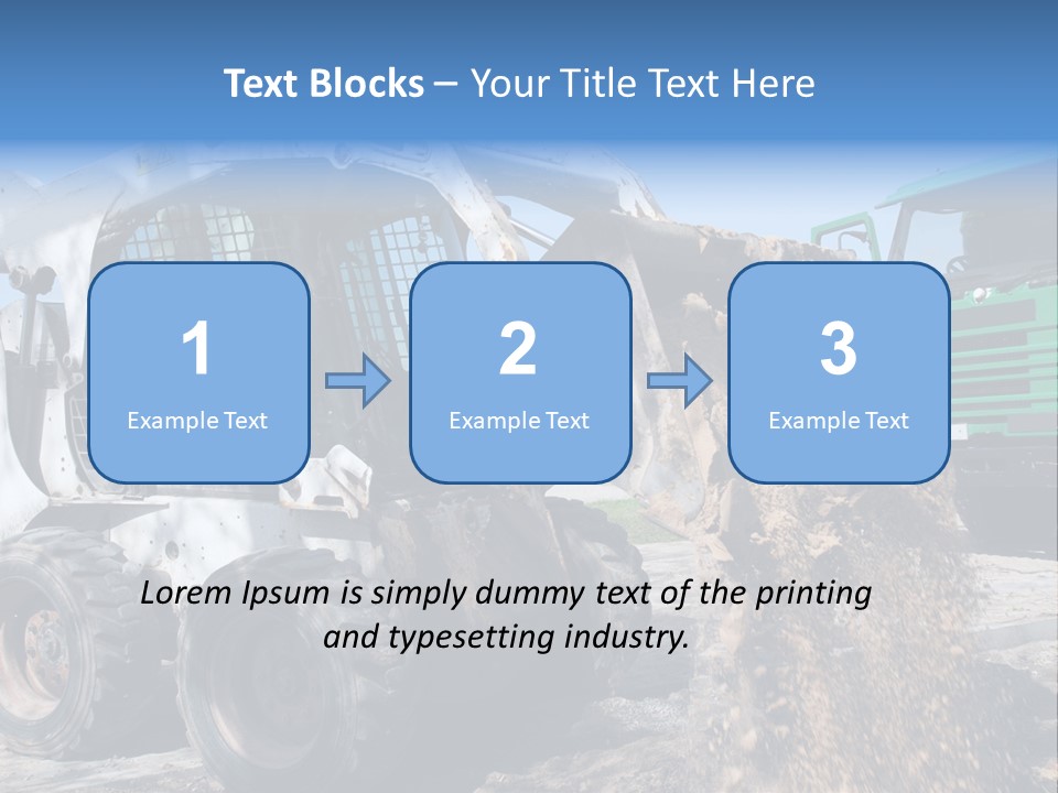 Bobcat Loader Construction PowerPoint Template