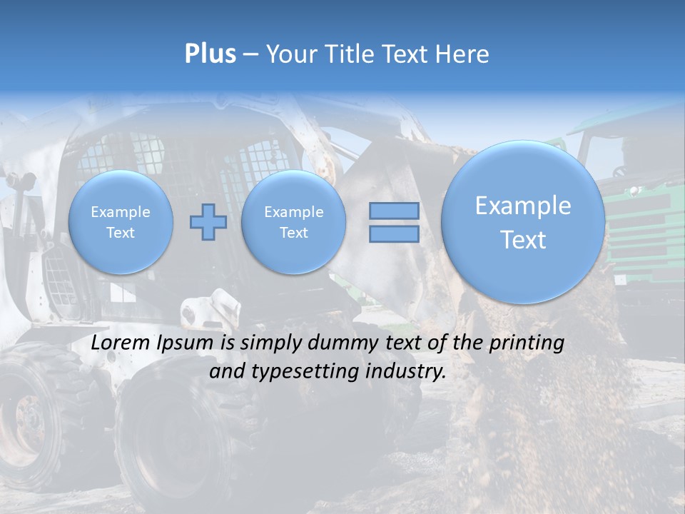 Bobcat Loader Construction PowerPoint Template