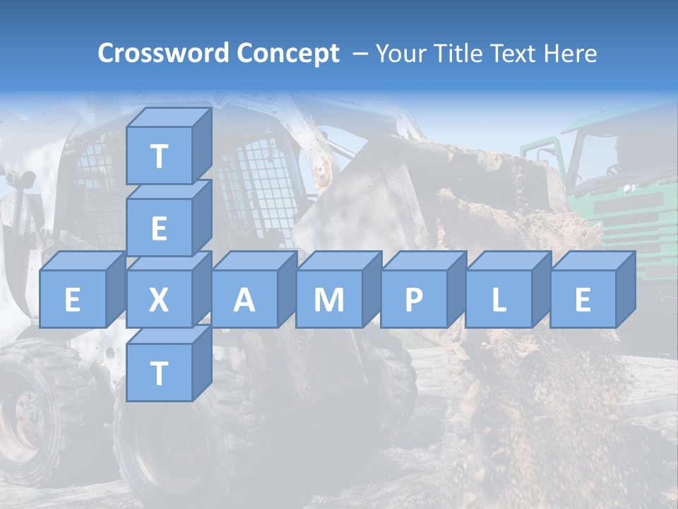 Bobcat Loader Construction PowerPoint Template