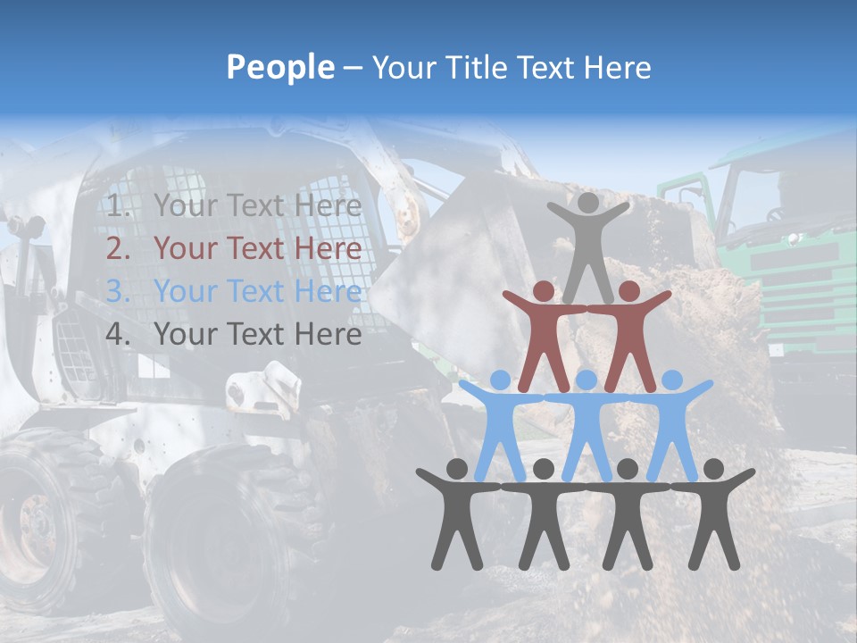 Bobcat Loader Construction PowerPoint Template