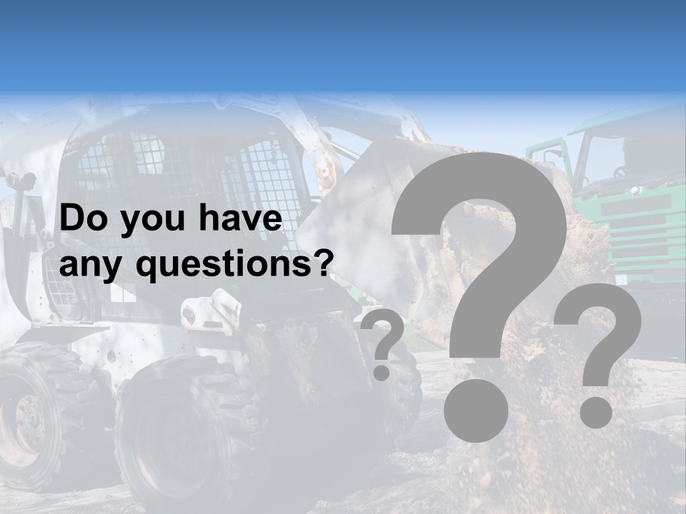 Bobcat Loader Construction PowerPoint Template