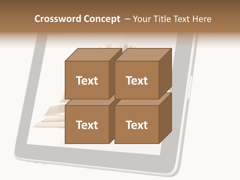 Mature Teenager Smile PowerPoint Template