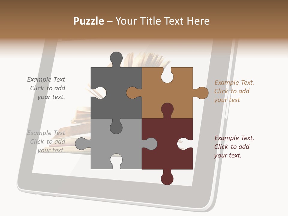 Mature Teenager Smile PowerPoint Template