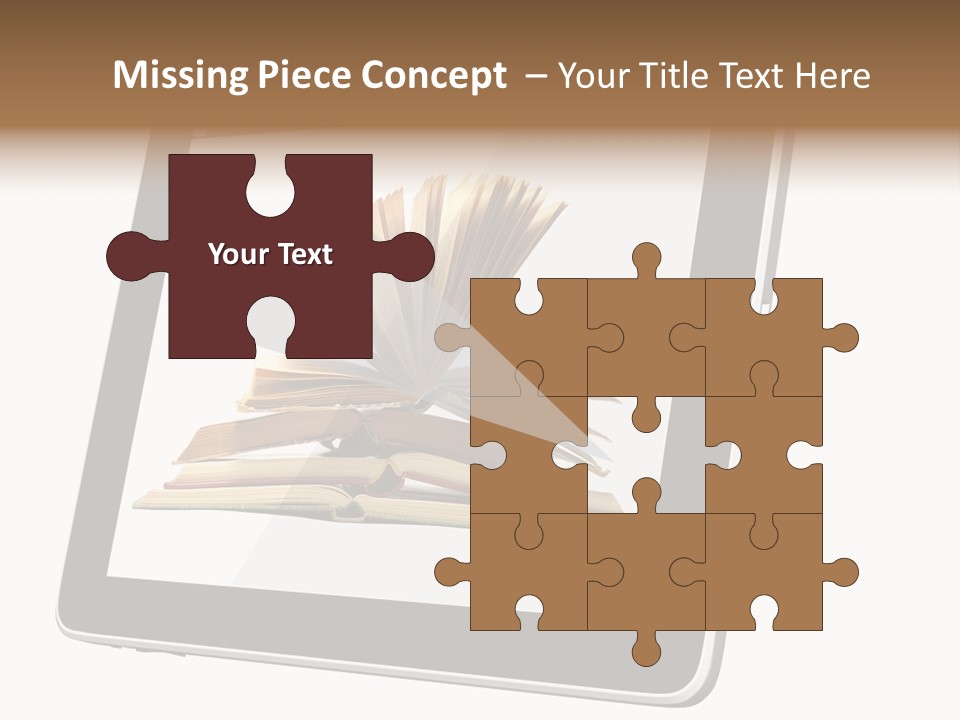 Mature Teenager Smile PowerPoint Template