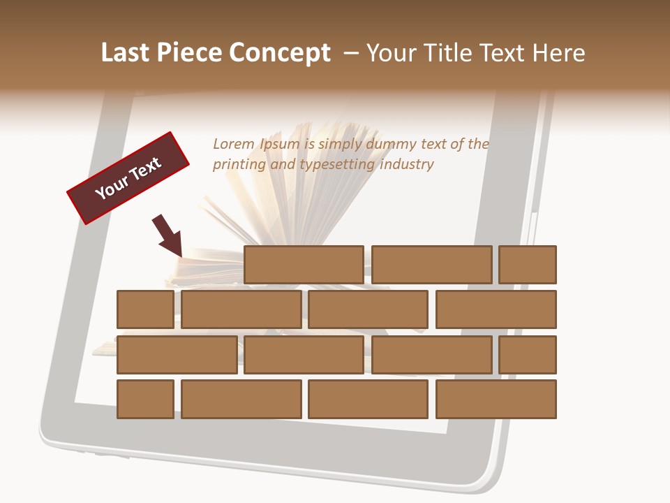 Mature Teenager Smile PowerPoint Template