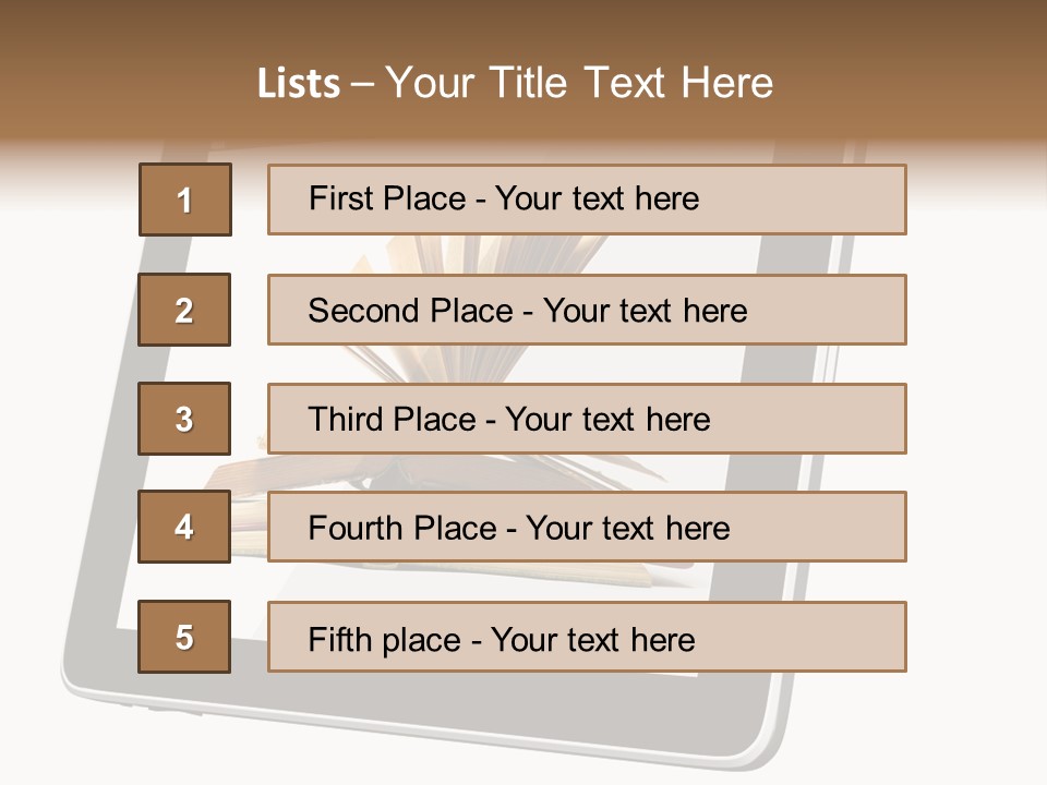 Mature Teenager Smile PowerPoint Template