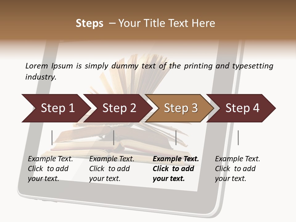 Mature Teenager Smile PowerPoint Template