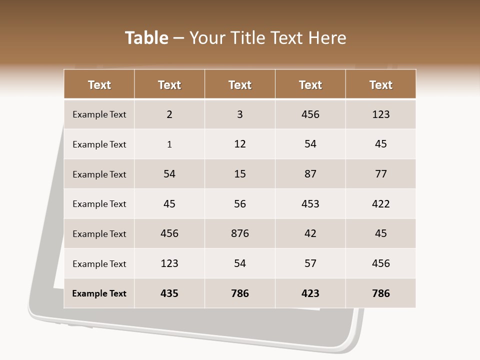 Mature Teenager Smile PowerPoint Template