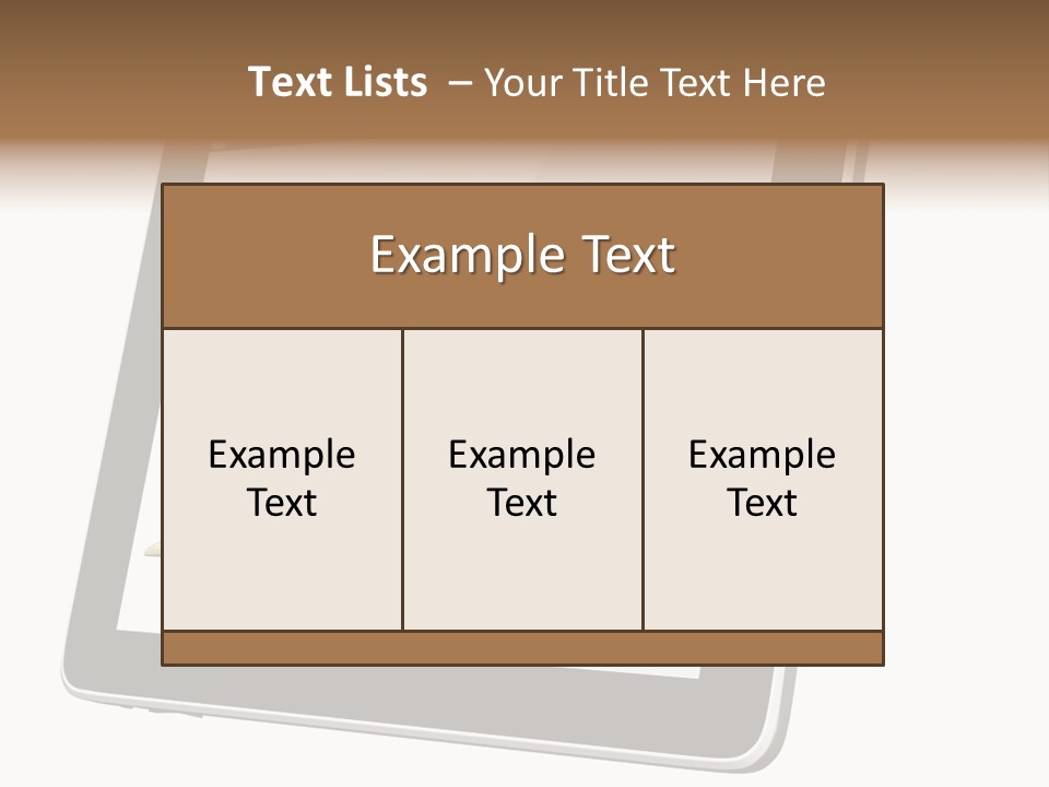 Mature Teenager Smile PowerPoint Template