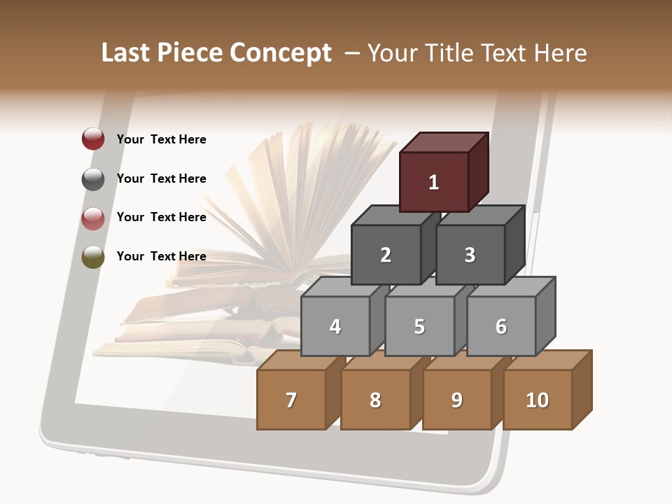 Mature Teenager Smile PowerPoint Template