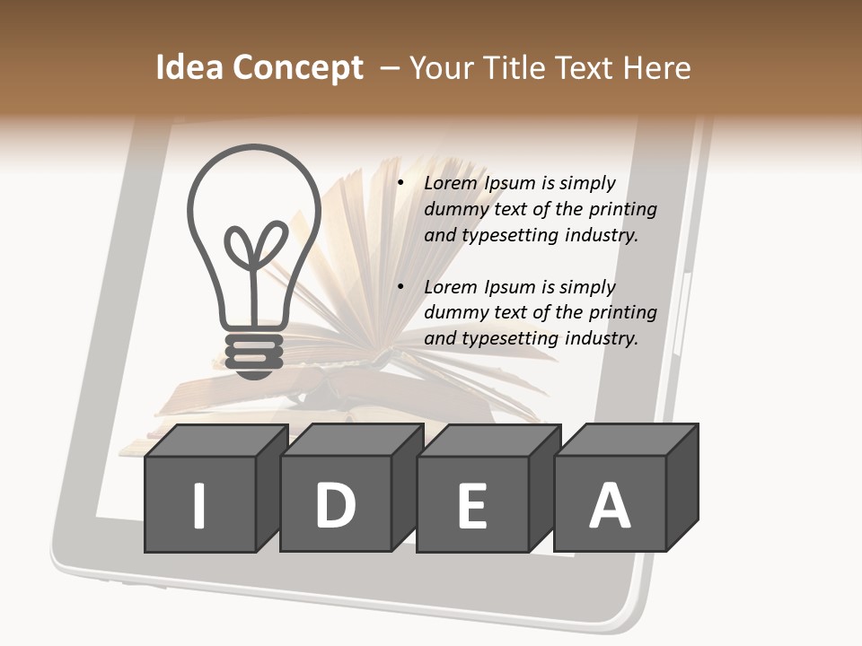 Mature Teenager Smile PowerPoint Template