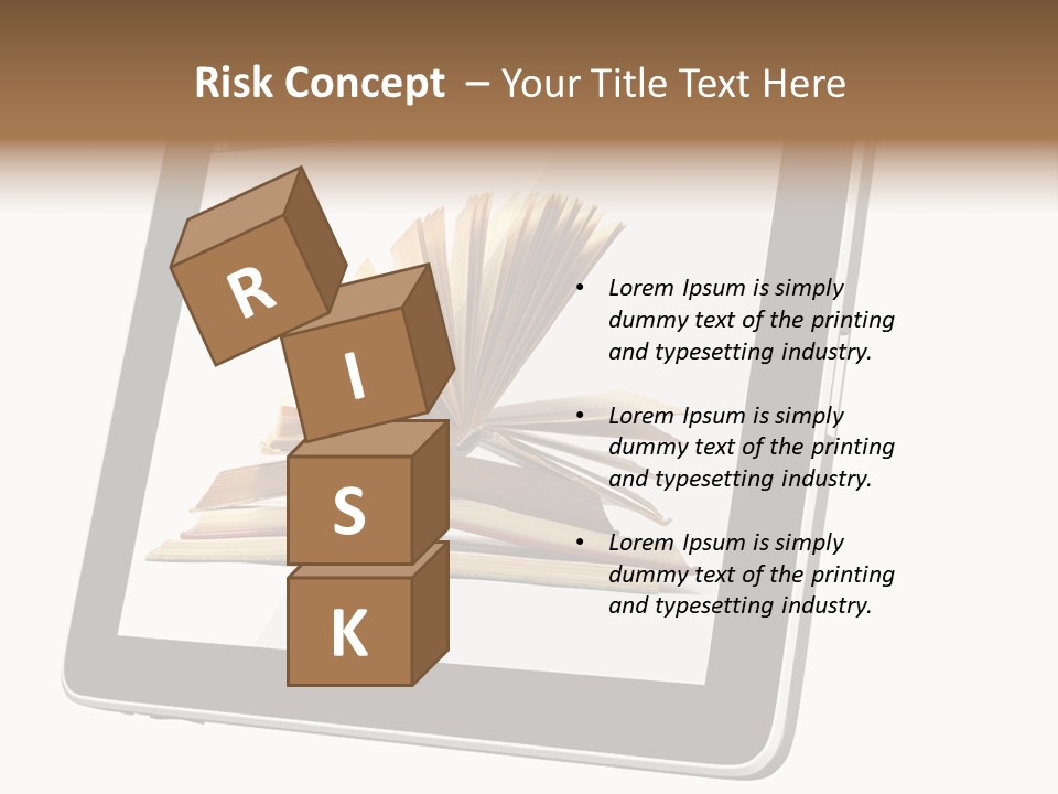 Mature Teenager Smile PowerPoint Template