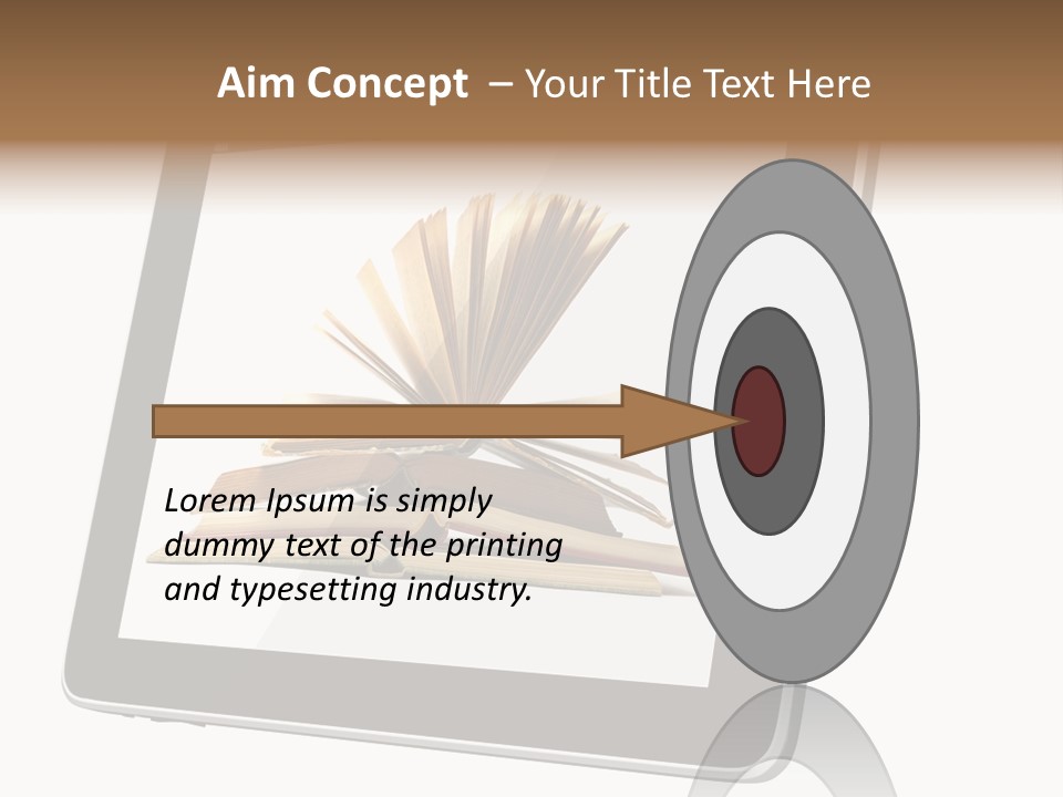 Mature Teenager Smile PowerPoint Template