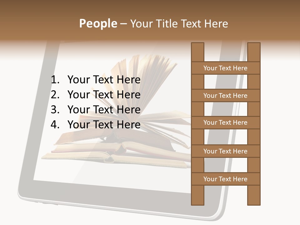 Mature Teenager Smile PowerPoint Template