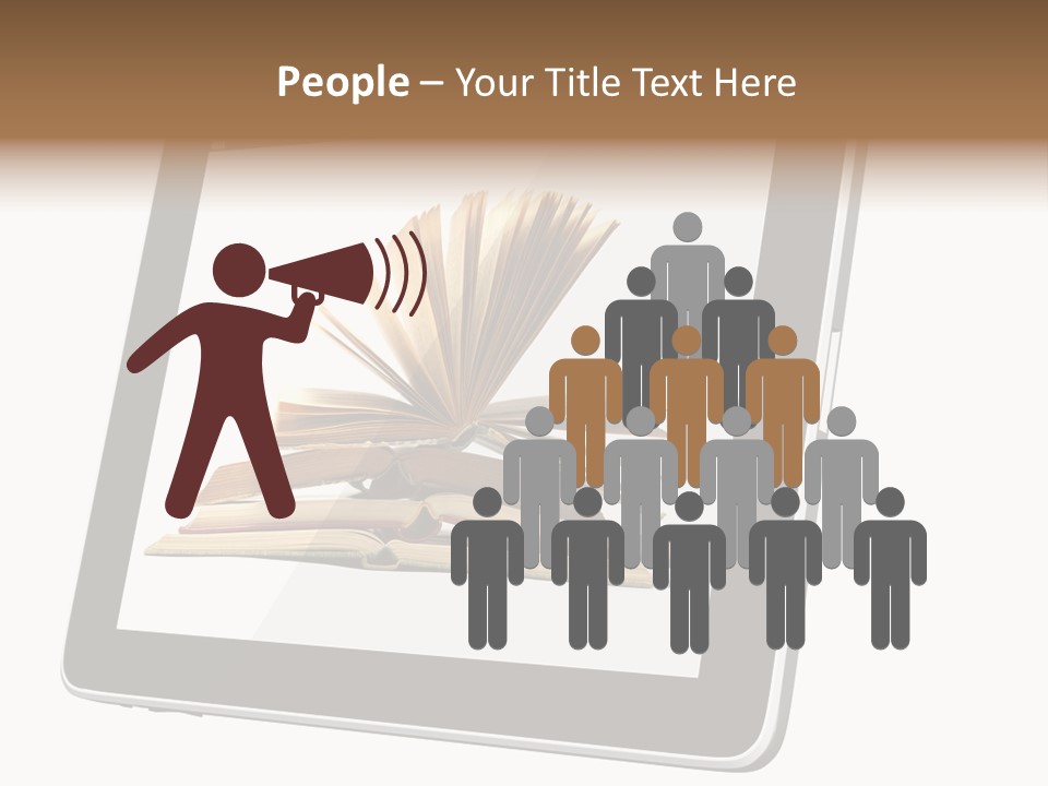 Mature Teenager Smile PowerPoint Template