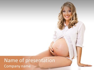 Pregnancy Baby Portrait PowerPoint Template