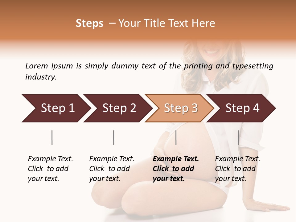 Pregnancy Baby Portrait PowerPoint Template