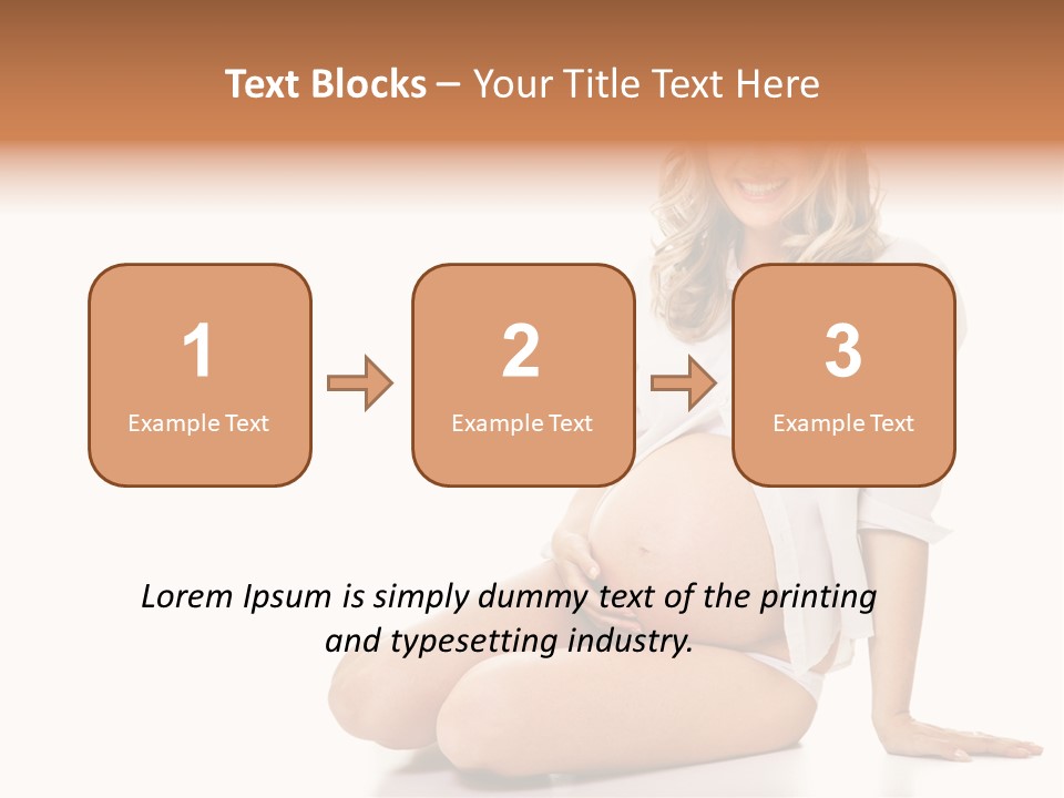 Pregnancy Baby Portrait PowerPoint Template