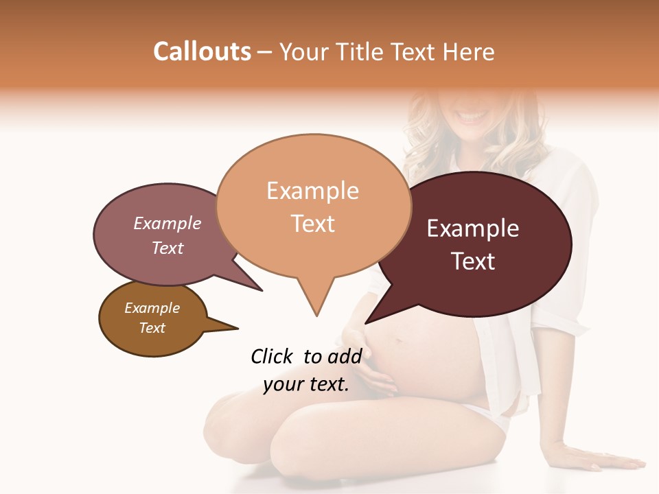 Pregnancy Baby Portrait PowerPoint Template