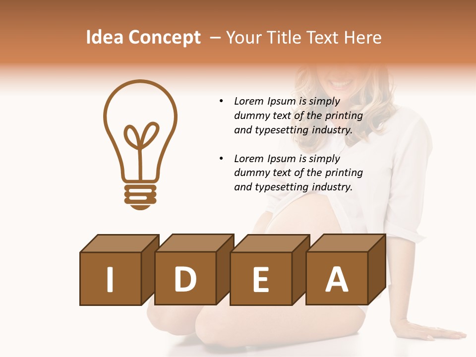 Pregnancy Baby Portrait PowerPoint Template