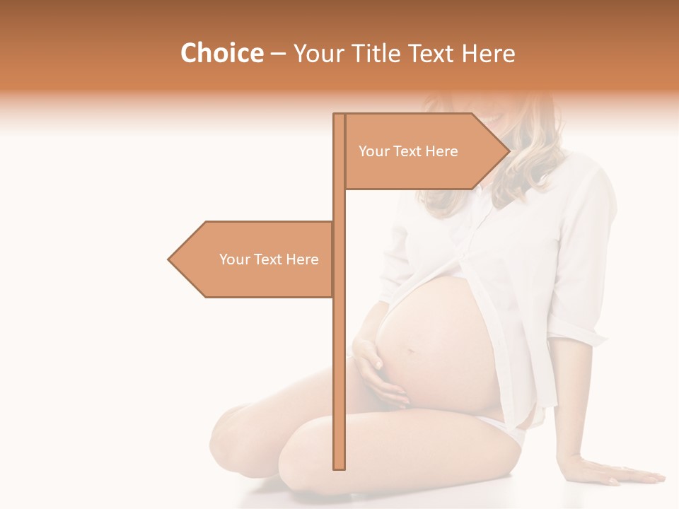 Pregnancy Baby Portrait PowerPoint Template