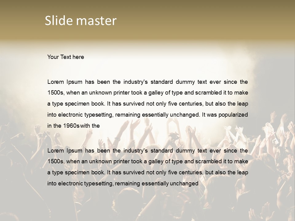 Human Hand Art Group Of People PowerPoint Template