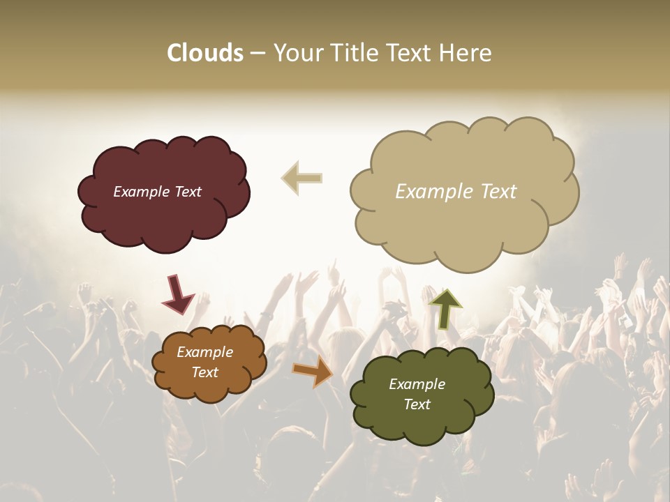 Human Hand Art Group Of People PowerPoint Template