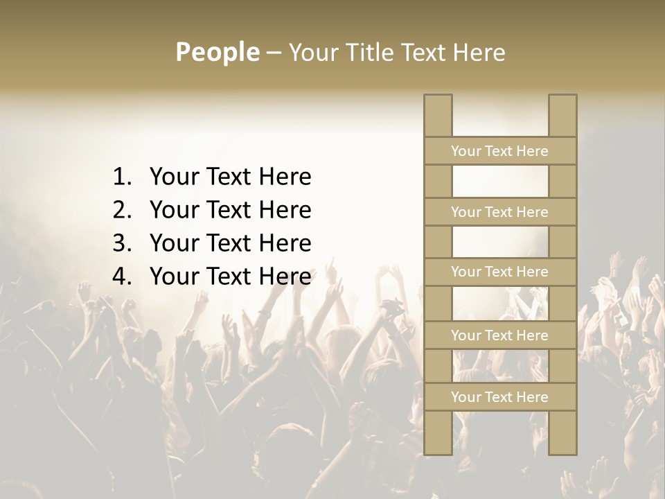 Human Hand Art Group Of People PowerPoint Template