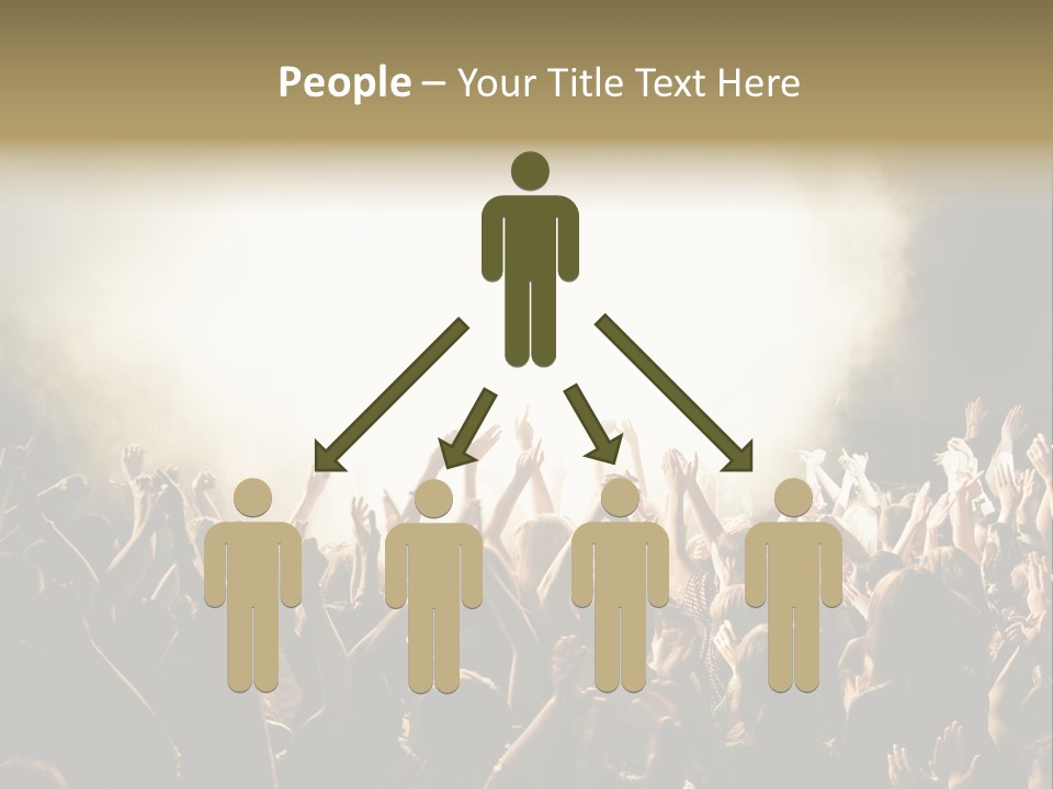 Human Hand Art Group Of People PowerPoint Template