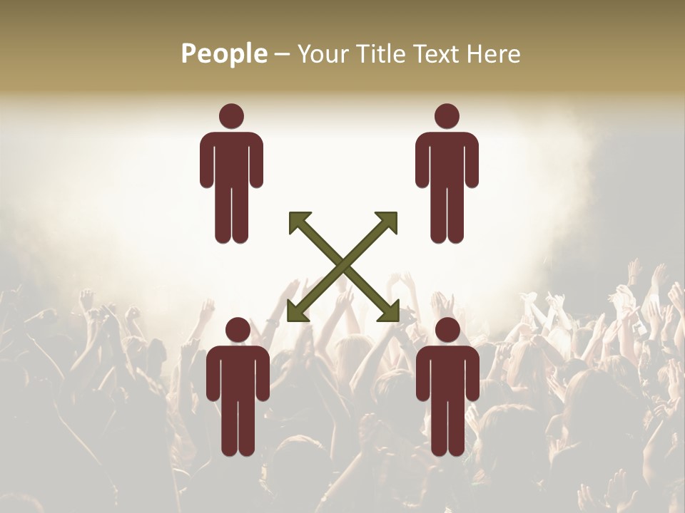 Human Hand Art Group Of People PowerPoint Template