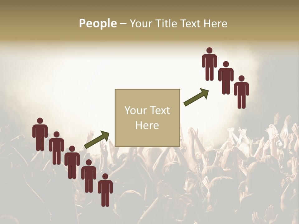 Human Hand Art Group Of People PowerPoint Template