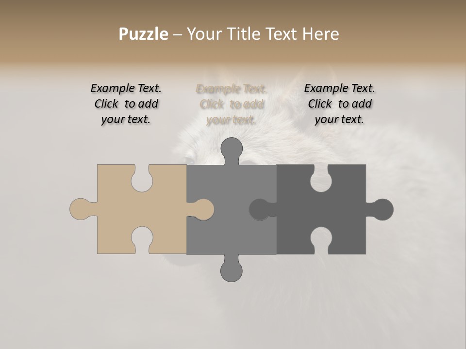 A Wolf Is Shown In This Powerpoint Presentation PowerPoint Template