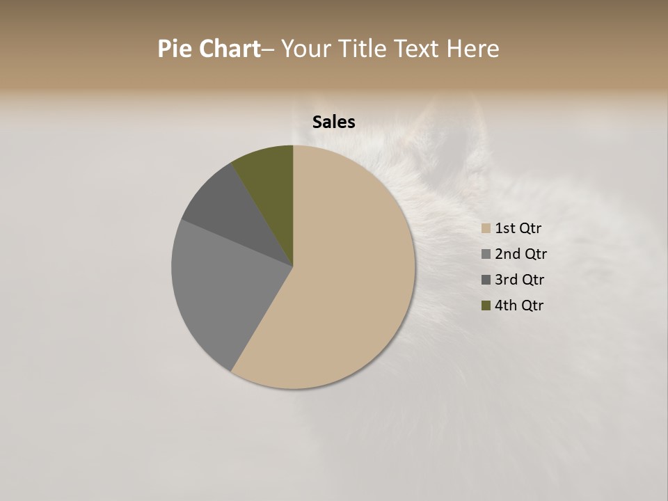 A Wolf Is Shown In This Powerpoint Presentation PowerPoint Template