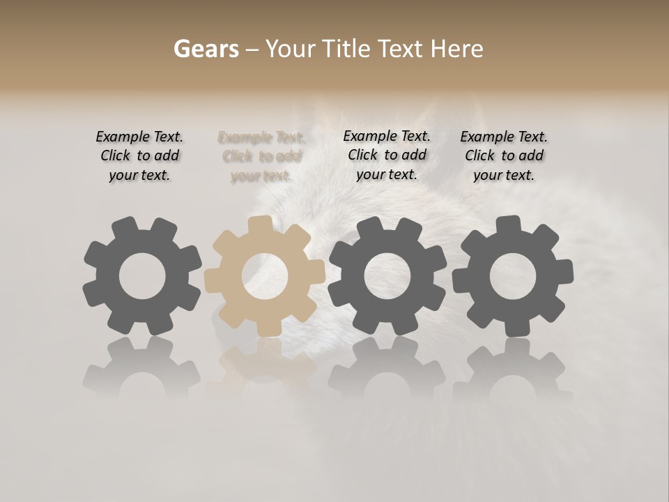 A Wolf Is Shown In This Powerpoint Presentation PowerPoint Template