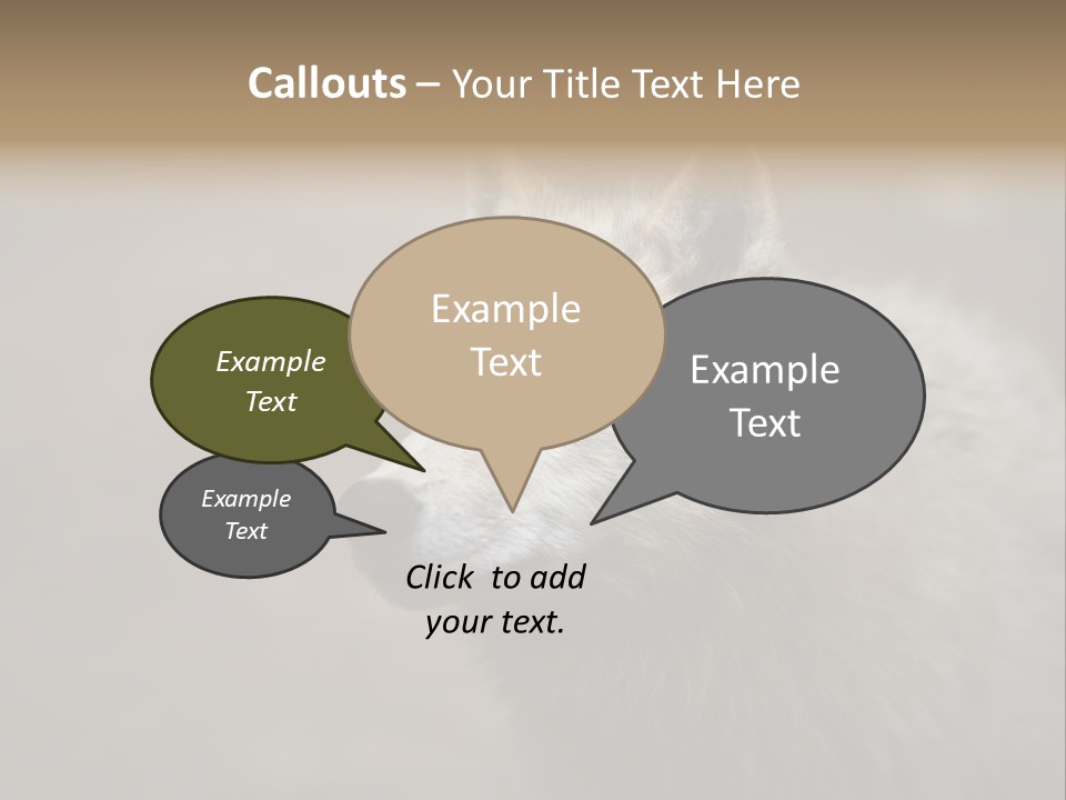 A Wolf Is Shown In This Powerpoint Presentation PowerPoint Template