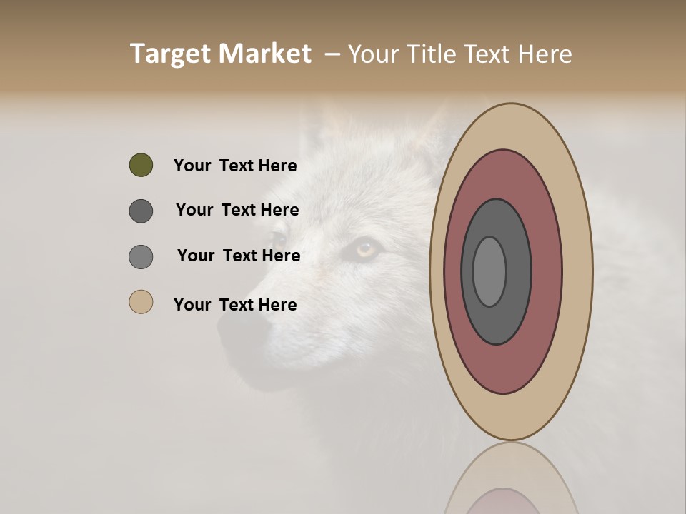 A Wolf Is Shown In This Powerpoint Presentation PowerPoint Template