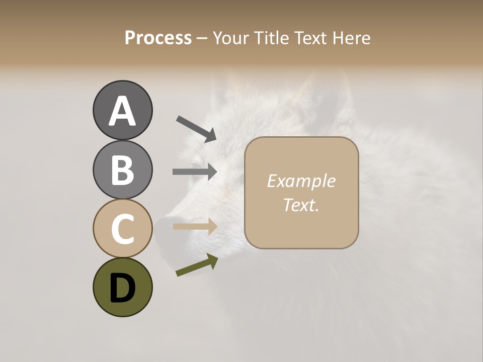 A Wolf Is Shown In This Powerpoint Presentation PowerPoint Template