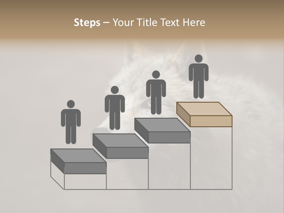 A Wolf Is Shown In This Powerpoint Presentation PowerPoint Template